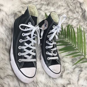 black high top converse womens 7